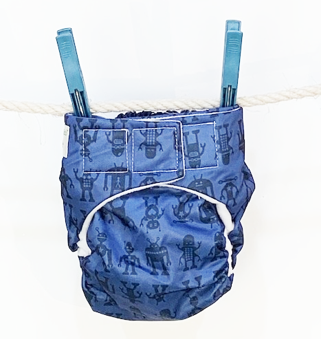 Blue Bots One Size Anytimes Nappy