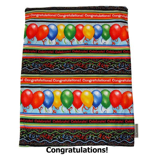 Wetbag Handbag Size - Congrats - fits 2 cloth nappies