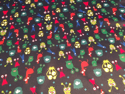 Aliens waterproof PUL fabric for nappies & wetbags - sold per fat quarter 50x75cm