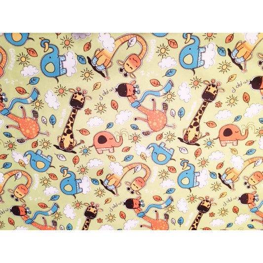 Jungle waterproof PUL fabric for nappies & wetbags - sold per fat quarter 50x75cm