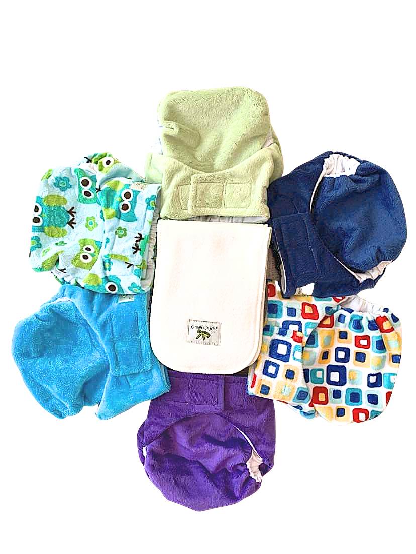 Minky 6 Pack - nappies & inserts